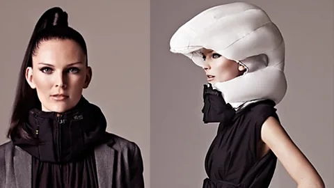 Hovding This Swedish-made helmet inflates to protect the from impact (Credit: Hovding)