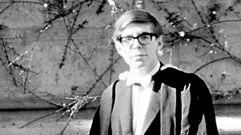 Stephen Hawking at his graduation in 1962.