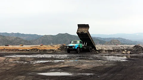 Liam Young/Unknown Fields A coal mine in Baotou (Credit: Liam Young/Unknown Fields)