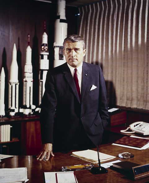 Dr Wernher Von Braun, the brains behind Saturn V.