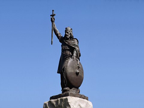 A statue of Alfred the Great