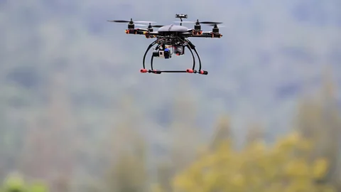 Getty Images Drones could be used to find buried bodies by analysing soil (Credit: Getty Images)