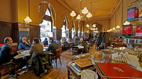 Imagno/Getty Images Enjoying life in Cafe Sperl (Credit: Imagno/Getty Images)