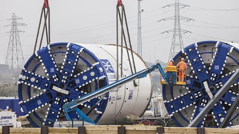 Crossrail The giant-toothed diggers resemble something from science fiction films (Credit: Crossrail)