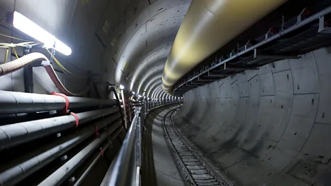 Crossrail The quiet tunnels are in stark contrast to the busy streets above (Credit: Crossrail)