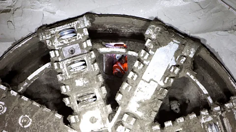 Crossrail Every kilometre, the cutting teeth are inspected to make sure they’re still sharp (Credit: Crossrail)