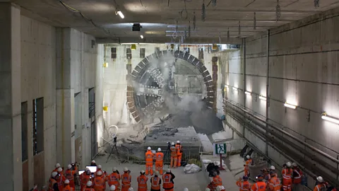 Crossrail The tunnels will soon be complete – but now a railway line will have to be built (Credit: Crossrail)