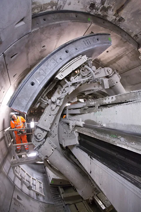 Crossrail The machines’ advance has to be carefully monitored to ensure they remain on target (Credit: Crossrail)