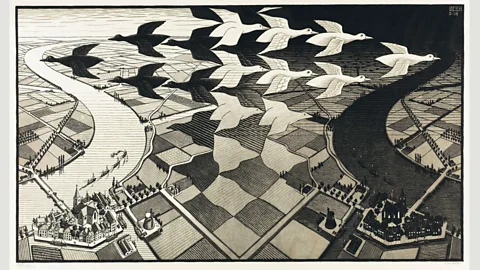 2015 The M.C. Escher Company – Baarn, The Netherlands Day and Night was Escher’s most popular print: during the course of his lifetime (Credit: 2015 The M.C. Escher Company – Baarn, The Netherlands)