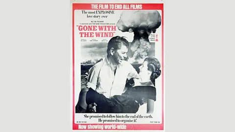 Art Archive/Alamy The mushroom cloud eventually became a symbol of political subversion with sexual undertones – such as in this spoof of Reagan and Thatcher (Credit: Art Archive/Alamy)