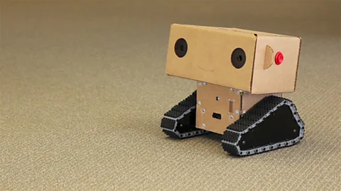 Alexander Reben Boxie the robot asked simple questions and got intriguing answers (Credit: Alexander Reben)
