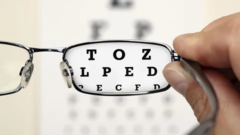 Thinkstock Eye charts test our ability to see the black and white differences that form a letter (Credit: Thinkstock)