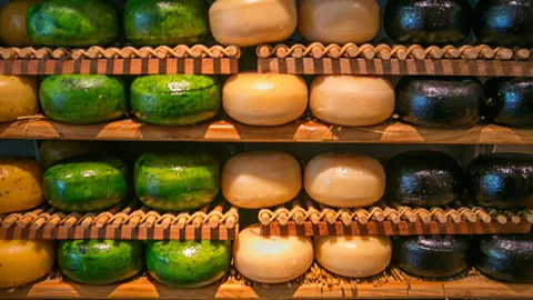 Thinkstock Would you fancy a bite of Limburger cheese, knowing that it harbours the same bacteria and chemicals that give your feet their fruity aroma? (Credit: Thinkstock)