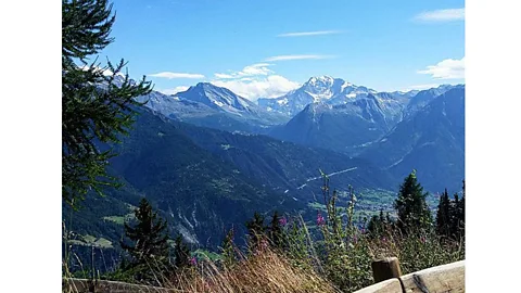 Lucy Marcus Six hours on the phone during a hiking holiday in the Alps. (Credit: Lucy Marcus)
