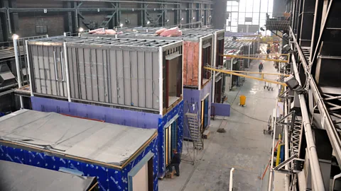 Courtesy nARCHITECTS Like My Micro NY, most micro-homes are produced in factories as blocks, which are transported on lorries and slotted together on site like Lego (Credit: Courtesy nARCHITECTS)