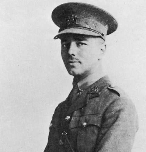 Poet, Wilfred Owen in soldier uniform