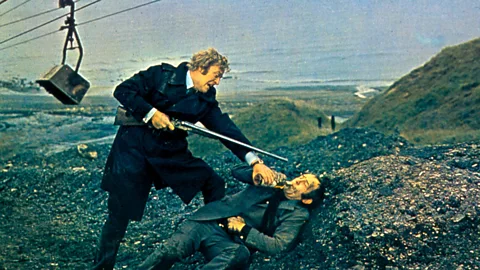 Moviestore collection Ltd/Alamy Michael Cain plays a London gangster in the 1971 film Get Carter (Credit: Moviestore collection Ltd/Alamy)