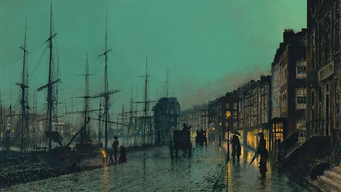 John Atkinson Grimshaw John Atkinson Grimshaw, Shipping on the Clyde, 1881 (Credit: John Atkinson Grimshaw)