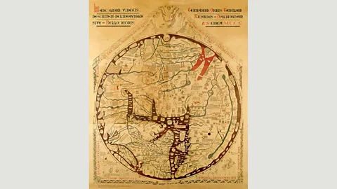 Hereford Cathedral/Corbis Medieval world maps like the mappa mundi from Hereford Cathedral placed Jerusalem at the centre of the design (Credit: Hereford Cathedral/Corbis)