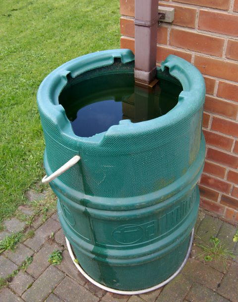 A water butt for collecting rainwater