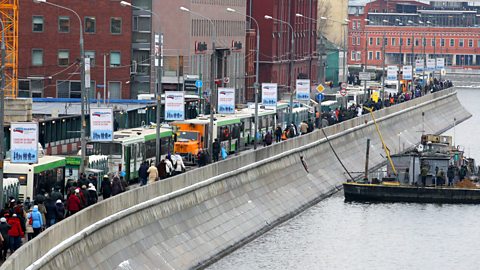 The Moskva River embankment, Moscow