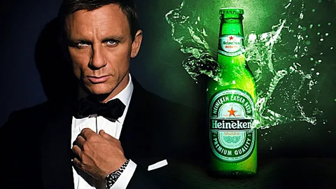 Heineken The exact amount is unclear but $45 million has been mentioned as the cost of Bond’s swig of Heineken in Skyfall (Heineken)