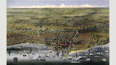 PAC/Alamy Stock Photo By the middle of the 19th Century Chicago had established itself as an important trading hub, with imports flowing in and exports out (Credit: PAC/Alamy Stock Photo)