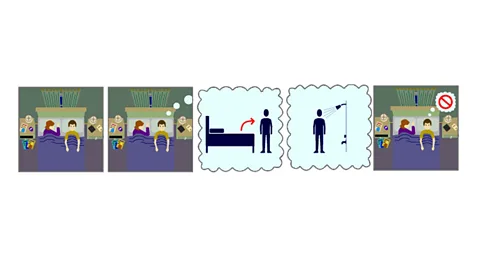 Tym Godek Comic strips folow the rules of grammar. For instance, the thought bubbles act as a clause in a wider sequence (Credit: Tym Godek)