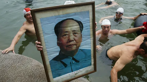Getty Images Even today, Chinese still mark Mao's crossing of the Yangtse - underlining the river's importance to the nation (Credit: Getty Images)