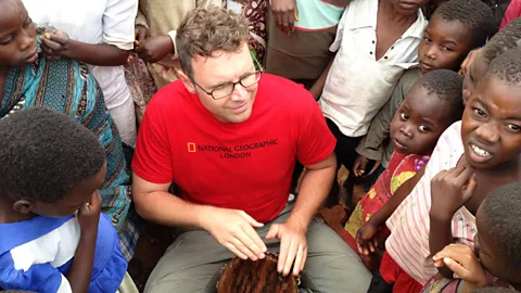 Andrew Evans Andrew Evans joins a drum circle in remote southeastern Malawi (Credit: Andrew Evans)