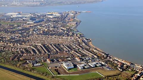 APS (UK If the ship's bombs go off, the town of Sheerness, pictured here, could be levelled (Credit: APS (UK)/Alamy Stock Photo)