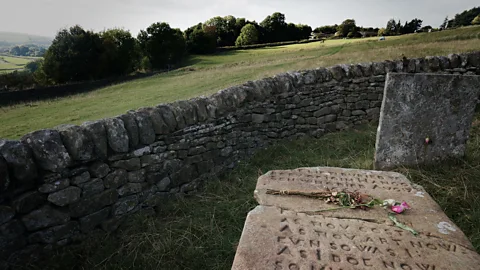 Eleanor Ross The Riley Graves, shown here, mark where Elizabeth Hancock buried all seven members of her family (Credit: Eleanor Ross)