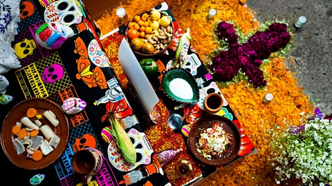 Jan Sochor/Alamy Pumpkins are placed on Day of the Dead altars (Credit: Jan Sochor/Alamy)