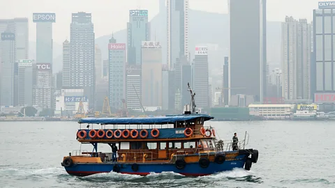 Philippe Lopez/Getty Constant ferries contribute to Hong Kong’s water pollution (Credit: Philippe Lopez/Getty)