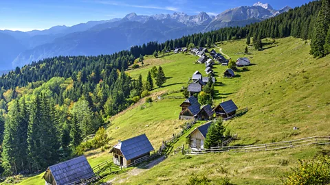 zkbld/Thinkstock Wooden houses make Bohinj feel timeless (Credit: zkbld/Thinkstock)