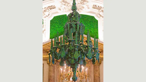 Corbis The Belgian artist Jan Farbe has encrusted the 19th Century Hall of Mirrors in the royal palace in Brussels with thousands of insects (Credit: Corbis)