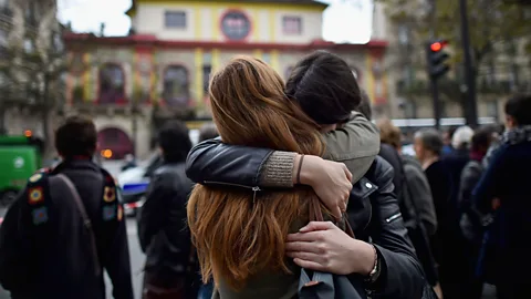 Getty Images The Bataclan concert hall has been the site of extraordinary grief - and courage (Credit: Getty Images)