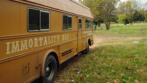 Zoltan Istvan The Immortality Bus was funded through a crowdfunding campaign (Credit: Zoltan Istvan)