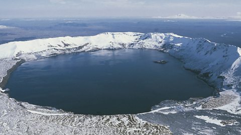 Main caldera of Askja Oskjuvatn, Iceland