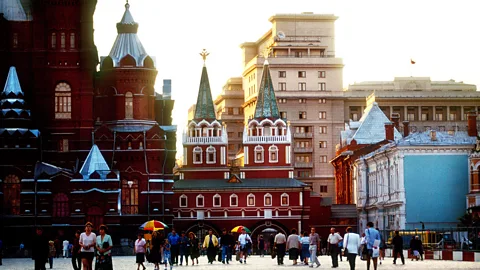 Kirsty McLaren/Alamy Muscovites roam around the popular Red Square (Credit: Kirsty McLaren/Alamy)