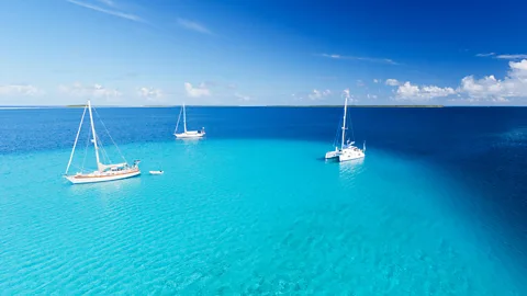 Diane Selkirk Sailors come thousands of nautical miles for a look inside the fabled paradise (Credit: Diane Selkirk)