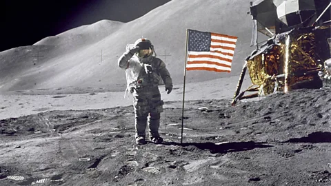 Nasa/Getty Images After Nasa landed astronauts on the Moon, the agency's budgets were slashed (Credit: Nasa/Getty Images)