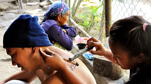 Travel Trilogy Grace Palicas practices her aunt's craft (Credit: Travel Trilogy)