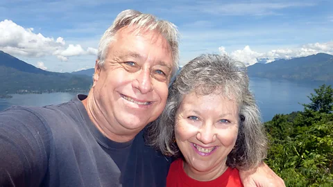 Billy Kaderli Billy and Akaisha Kaderli live what they call the “National Geographic lifestyle” in far-flung places, having retired 25 years ago when they were both 38. (Credit: Billy Kaderli)