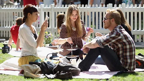 Getty Images of the public enjoy a traditional fika picnic in in 2011 in London (Credit: Getty Images)