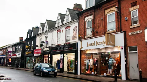 Amanda Ruggeri Ladypool Road, in Birmingham’s Balti Triangle, is filled with Islamic and South Asian fashion boutiques, grocery shops – and, of course, balti houses (Credit: Amanda Ruggeri)