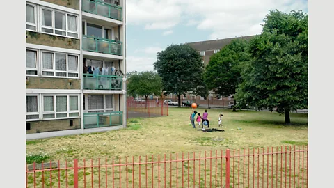 George Georgiou Georgiou would take a bus from one end of the line to the other, passing apartments, council estates and suburban homes (Credit: George Georgiou)