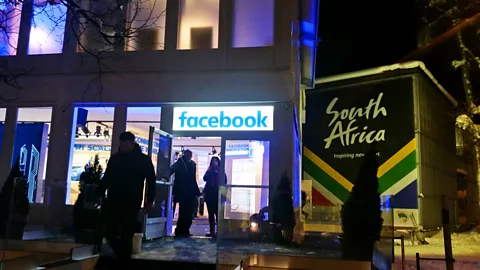 Lucy Marcus A store taken over by Facebook at Davos. (Credit: Lucy Marcus)