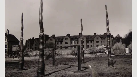 Arnolfini Gallery Barry Flanagan’s sculpture in Cambridge, part of the 1972 project to loan works to cities, was called "revolting" and vandalised beyond repair (Credit: Arnolfini Gallery)