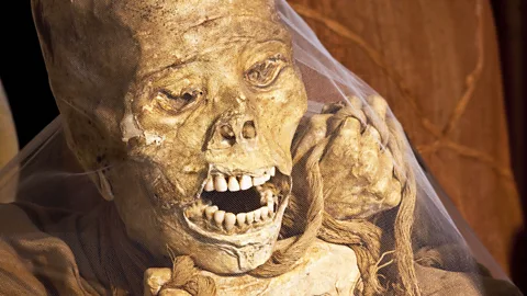 Frans Lemmens/Alamy A mummy found at Laguna de los Condores (Credit: Frans Lemmens/Alamy)
